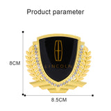 Lincoln Metal Diamond Car Rear Sticker Trunk Emblem Badge Decal