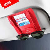 Car Sun Visor Sunglasses Storage Bag Card Case for Lexus