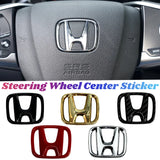 50*40MM ABS Car Steering Wheel Center Emblem Sticker for Honda