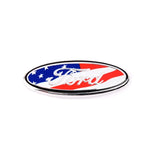 58x22mm Ford Aluminum Alloy Car Steering Wheel Cover Sticker Decal