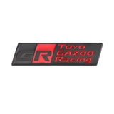 Car Logo Head Grille Rear Badge for GR Toyo Gazoo Racing Yaris Prius Supra Corolla Camry Crown Prado Corolla Sienta Hilux