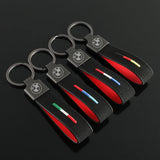BMW Suede Car Keychain Metal Keyring Key Pendant