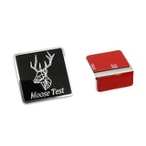 Volvo R Design Moose Test Logo Metal Car Front Hood Grille Emblem Badge Decal