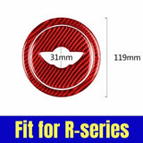 Carbon Fiber Car Steering Wheel Stickers Decoration for Mini Cooper