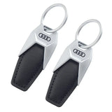 Audi Leather Car Keyring Key Ring Chain Pendant