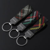 Volkswagen VW Multivan Logo Oxford Webbing Car Keychain Pendant Key Chain Holder
