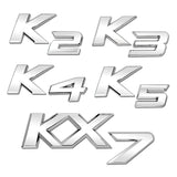 KIA K2 K3 K4 K5 KX7 Metal Car Rear Sticker Trunk Emblem Badge Decal