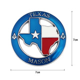 Jeep Texas Edition Lone Star Metal/ABS Car Front Grille Emblem Badge Auto Body Fender Side Sticker