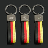 Volkswagen VW R Nylon Webbing Car Keychain Pendant Key Chain Holder