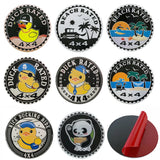 Jeep 4X4 Round Alloy Car Body Side Emblem Badge Rear Sticker Decal