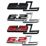 Ford 6.2L Logo Metal Car Rear Sticker Auto Body Side Fender Emblem Badge Decal