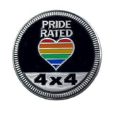 Jeep 4X4 Round Alloy Car Body Side Emblem Badge Rear Sticker Decal