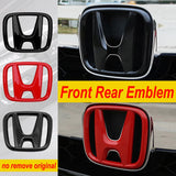 2PCS Car Front Grille Emblem Rear Trunk Badge Cover Sticker for XRV Accord Civic FIT URV VEZEL Jade Inspire Accessories