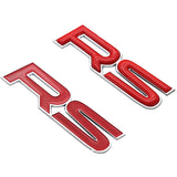 ABS Car Body Side Emblem Badge RS Logo Sticker for Honda Jazz Pilot Civic Accord City FIT CRV HRV Crosstour Odyssey