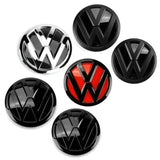 Car Front Grill Badge 120mm Rear Trunk Emblem 110mm for Volkswagen VW Polo 2014 2015 2016 Accessories Part Number 6C0 853 600-2