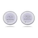 2pcs Subaru Logo Car Water Coasters 7-color LED Light Cup Mat Holder