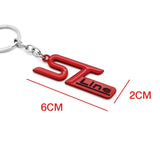 Ford ST Line Logo Metal Car Keychain Keyring