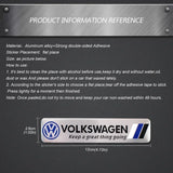 Volkswagen VW Logo Aluminum Alloy Car Body Sticker Nameplate Rear Emblem Badge Decal