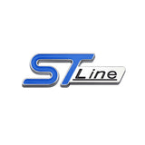 6x2.1cm Ford ST Line Metal Car Side Sticker Trunk Emblem Badge Decal