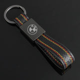 BMW Metal Leather Car Key Chain Key Ring Keychain Pendant