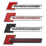 Audi Supercharged Logo Metal Car Rear Sticker Trunk Emblem Badge Decal