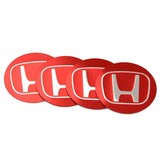 4pcs/set 56mm Honda Car Wheel Center Hub Cap Sticker Decal