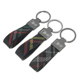 Audi S2 Logo Metal Oxford Webbing Car Keychain Key Holder Pendant