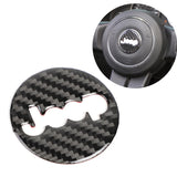 Jeep Grand Cherokee 2011-2020 2012 2013 2015 2016 Carbon Fiber Car Trim Steering Wheel Center Sticker