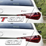 Hyundai GDI TGDI Logo Metal Car Rear Sticker Decal Trunk Emblem Badge