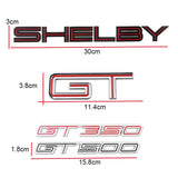 Ford GT GT350 GT500 Shelby Logo Metal Car Side Sticker Auto Rear Emblem Badge Decal