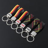 Audi Logo Metal Nylon/Oxford webbing Car Keychain Pendant