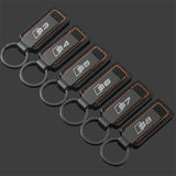 Audi S3 S4 S5 S6 S7 S8 RS3 RS4 RS5 RS6 RS7 RS8 Car Logo Leather Key Chain Key Ring Pendant