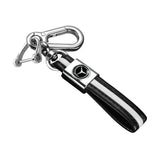 Mercedes Benz PU Leather Car Key Chain Holder Auto Keyring