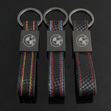 BMW Metal Leather Car Key Chain Key Ring Keychain Pendant