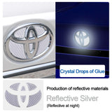 Reflective Decals Car Front Rear Emblem Sticker Decals for Toyota
