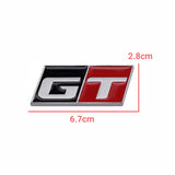 Car Trunk Front Grille Badge Side Emblem Sticker for Toyota GT Auris Yaris Corolla Auto Whole Body Decal Exterior Accessories