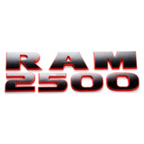 26.5x8.5cm Dodge RAM1500 RAM2500 RAM3500 ABS Car Side Fender Sticker Body Emblem Badge