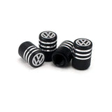 4pcs/set Volkswagen VW Rline Metal Car Wheel Tire Valve Stem Caps Covers