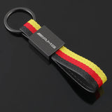 Mercedes Benz AMG Nylon Webbing Car Keychain Keyring