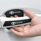 Toyota Luminous Carbon Fiber Car Door Bowl Handle Anti-collision Protective Stickers Scratches Film
