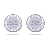 2pcs Chevrolet Logo Car Water Coasters 7-color LED Light Cup Mat Holder