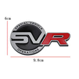 Land Rover SVR Logo Metal Car Front Grille Emblem Badge Rear Sticker Decal