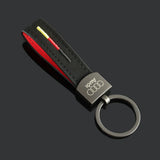 Audi Suede Metal Car Key Chain Keyring