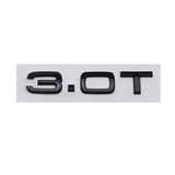 Audi 2.0T 1.8T 3.0T ABS Car Rear Sticker Trunk Emblem Badge Decal