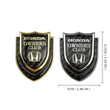 Honda Shield Carbon Fiber Car Rear Sticker Window Emblem Badge Decal