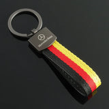 Mercedes Benz Nylon Webbing Car Key Chain Holder Keyring Pandant