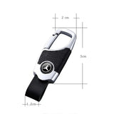 Mercedes Benz Leather Car Keychain Key Rings Holder Pendant