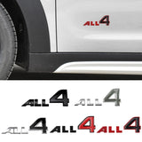 ALL 4 Metal Logo Emblem Auto Sticker ALL4 Badge for MINI COOPER JCW R60 R61 F60 Cooper S Countryman Paceman Car Accessories
