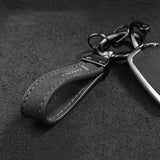 Lincoln Logo Metal Suede Car KeyChain