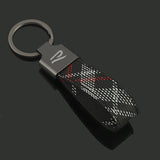Volkswagen VW R Logo Oxford Webbing Car Keychain Pendant Key Chain Holder